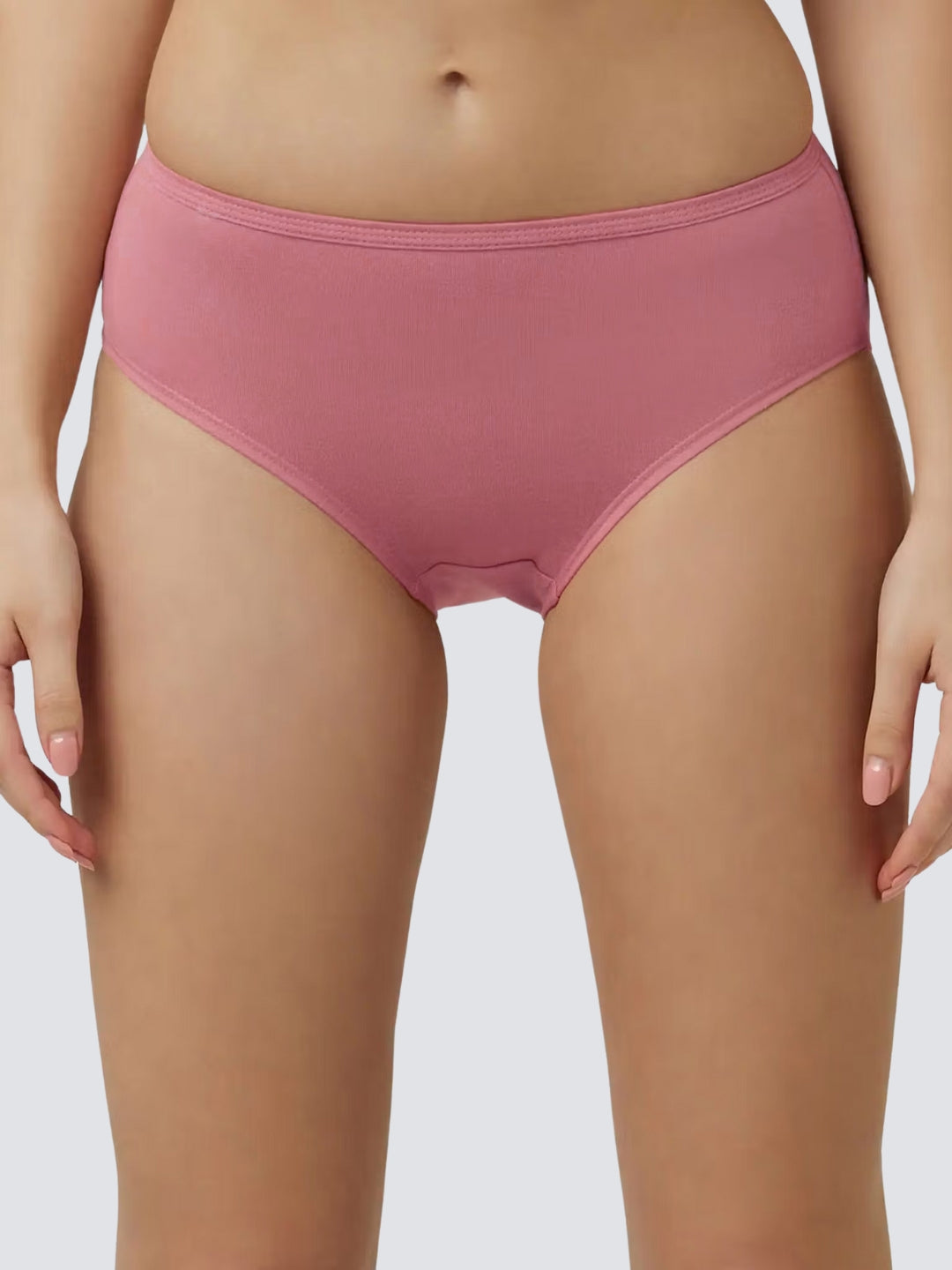 Women Pack of 3 Briefs Mid Waist - Light - High Coverage - Cotton - Antimicrobial