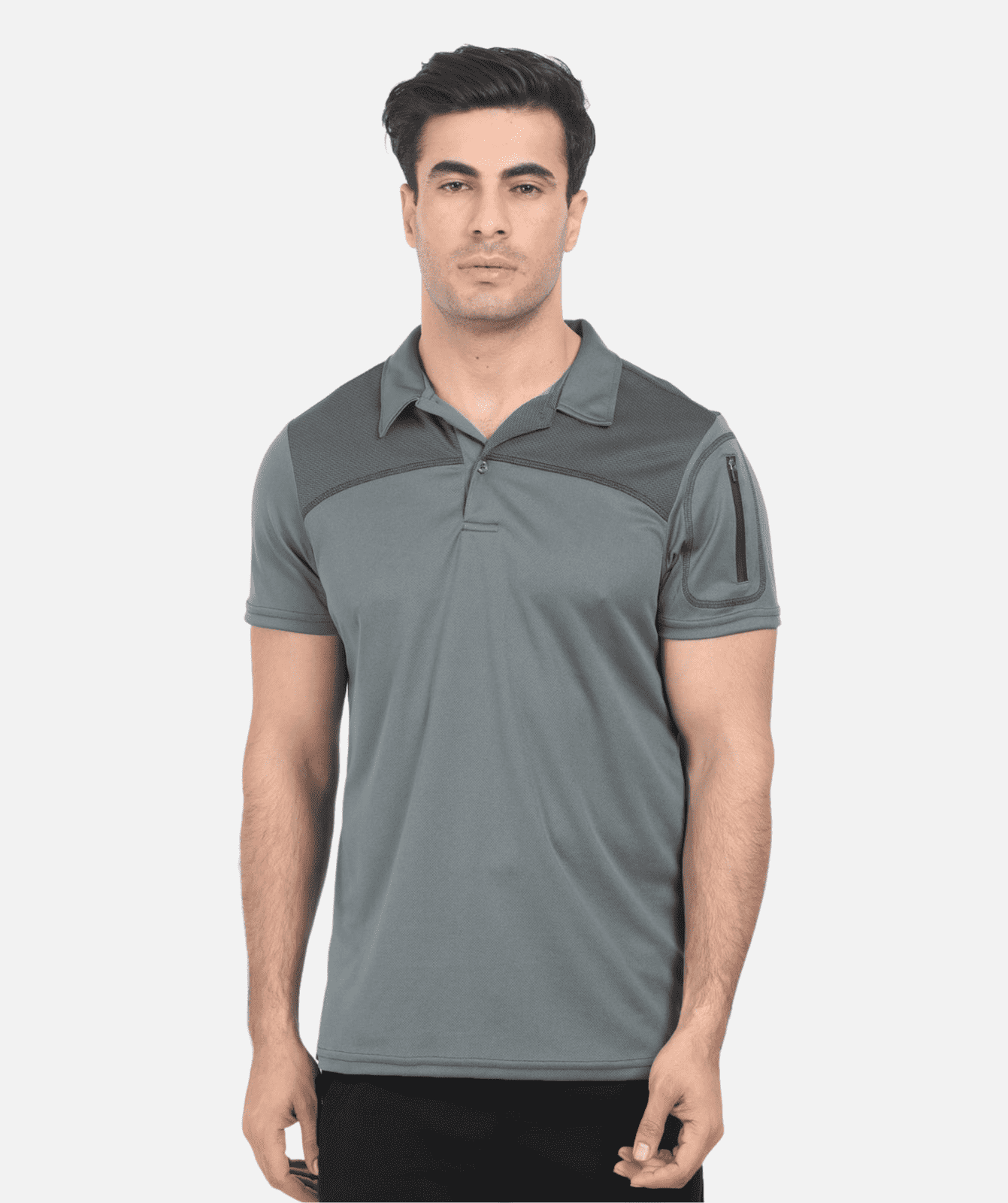 Tennis Half Sleeve Men's T-Shirt with Collar | Dry-Mesh | Sleeve Pocket | Aero Flow TPK117 Men's Tshirt
