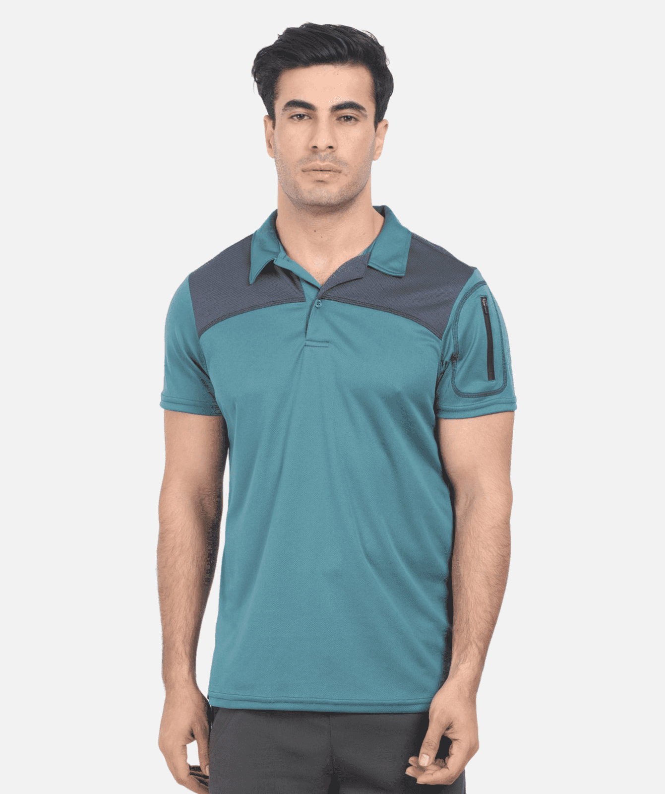 Tennis Half Sleeve Men's T-Shirt with Collar | Dry-Mesh | Sleeve Pocket | Aero Flow TPK117 Men's Tshirt