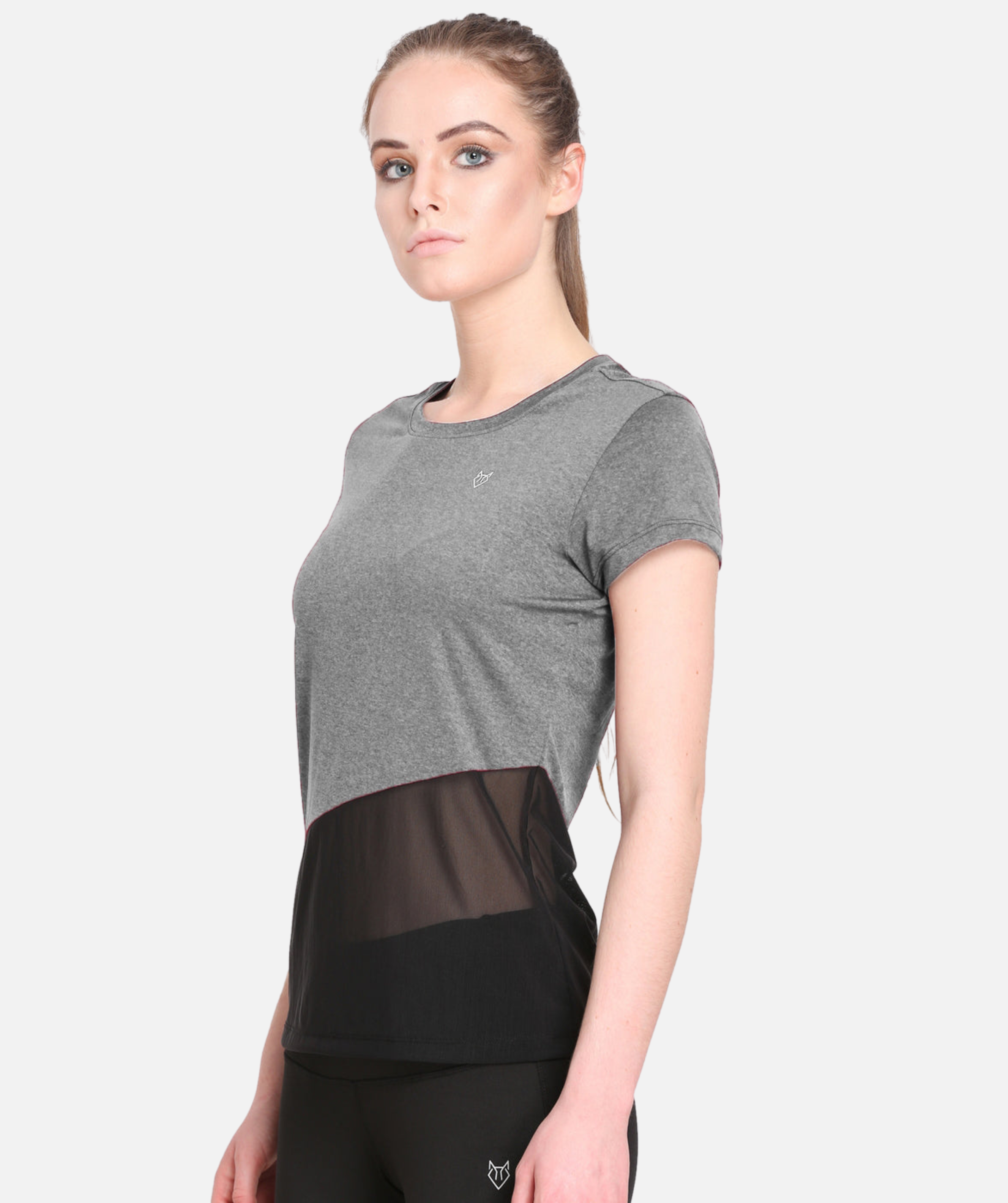 Mesh Cut Printed Tshirt | Unique Pattern | Latest Fashion Women's Upper