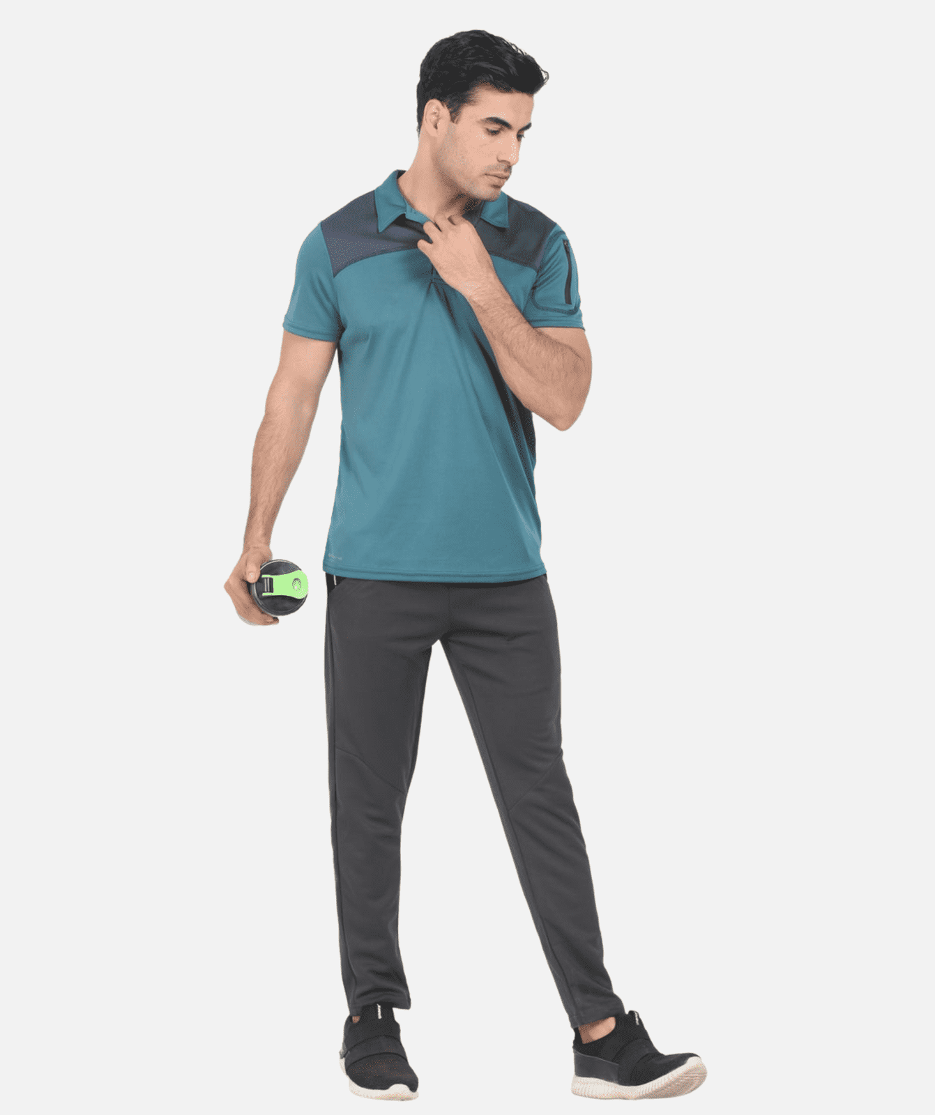 Tennis Half Sleeve Men's T-Shirt with Collar | Dry-Mesh | Sleeve Pocket | Aero Flow TPK117 Men's Tshirt